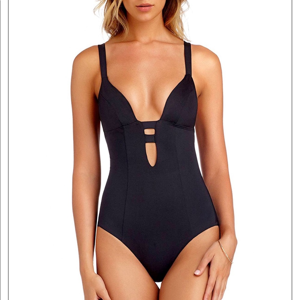 NWT- Vitamin A black one piece swimsuit